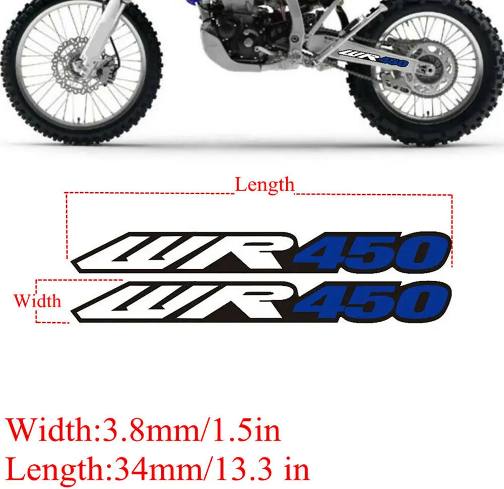 Accessories Swing Arm Chain Drive Shaft Air Box Decorate Decals Sticker Reflection Stickers Tape For YAMAHA WR450F WR 450F