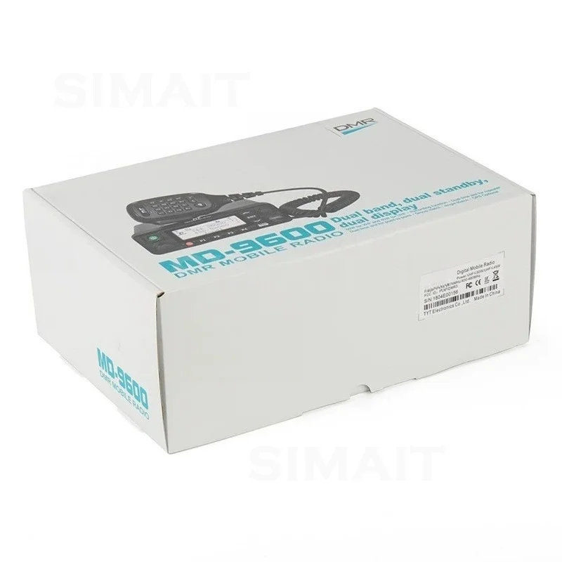 MD-9600 Dual Band DMR Mobile Radio, VHF/UHF 50W Transceiver with GPS