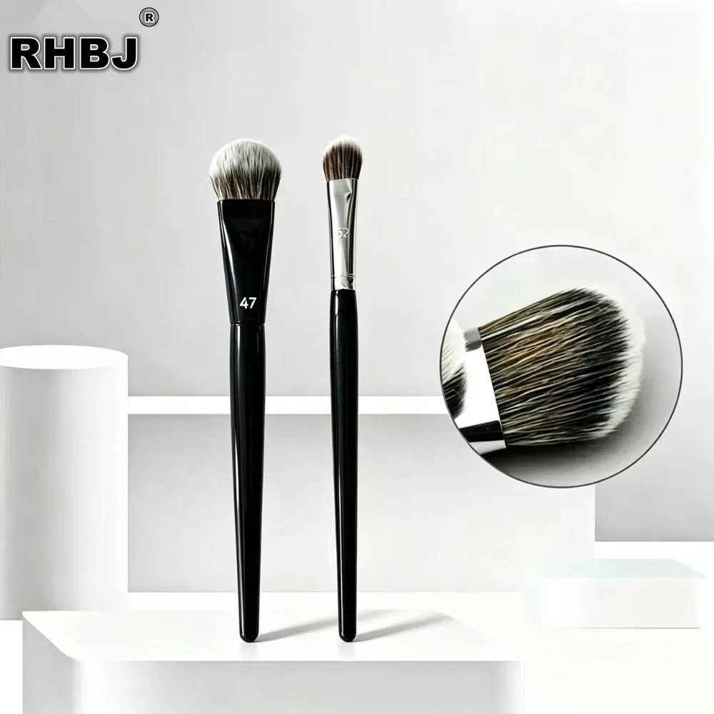 2Pcs/set Professional Foundation Brush 47/52 Women's Liquid Makeup Applicator Broom Head Shadow Repairing Face Base Tools