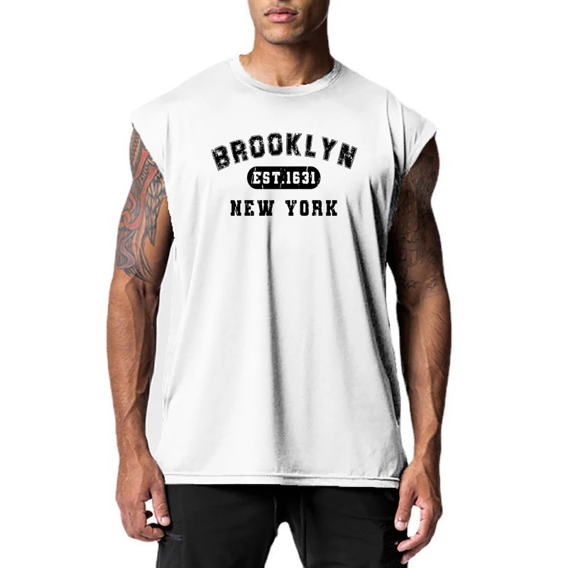 

Men's Sports Vest, Quick-drying Loose Mesh Running Fitness Clothing Top Workout T-shirt