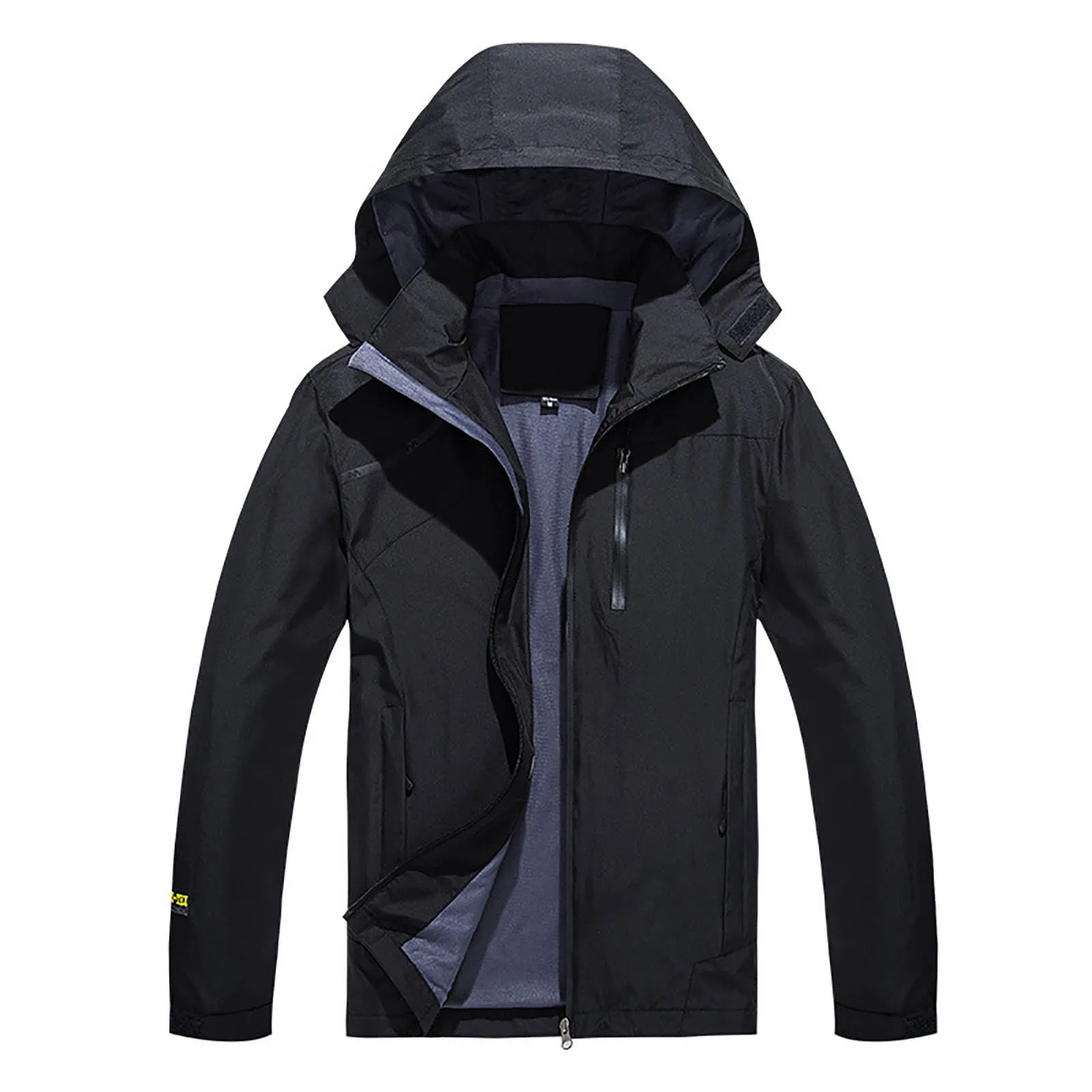 

Male Solid Color Sports Outdoor Hooded Jacket Casual Coat Mens Coats New Western Mens Jacket