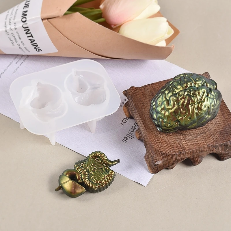 لتقوم بها بنفسك هالوين ثلاثي الأبعاد القلب والدماغ كعكة الديكور قالب الجص قالب من السيليكون مع قالب راتنجات الايبوكسي