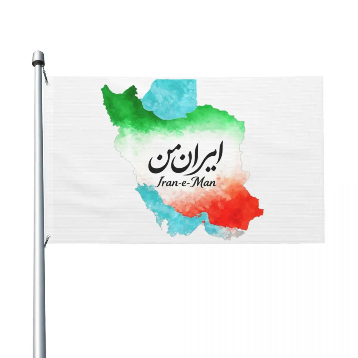 My Iran Iran The Map With Flag Flag Design 90X150cm Flags with 2 Grommets for Hanging Banner For College Dorm Room Bedroom