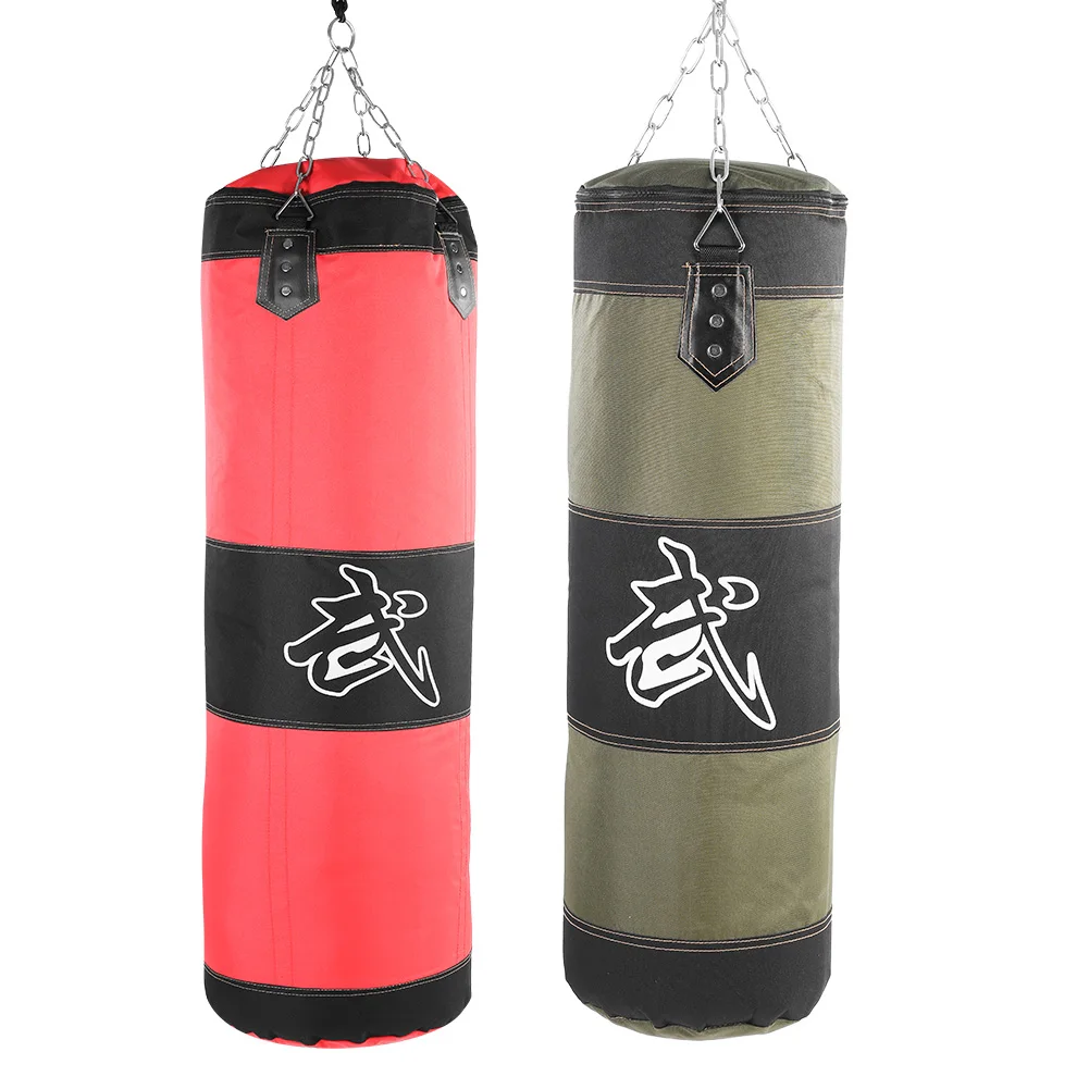 60cm/80cm/100cm/120cm Hanging Boxing Sandbag Punching Empty Sand Bag for Indoor Exercising