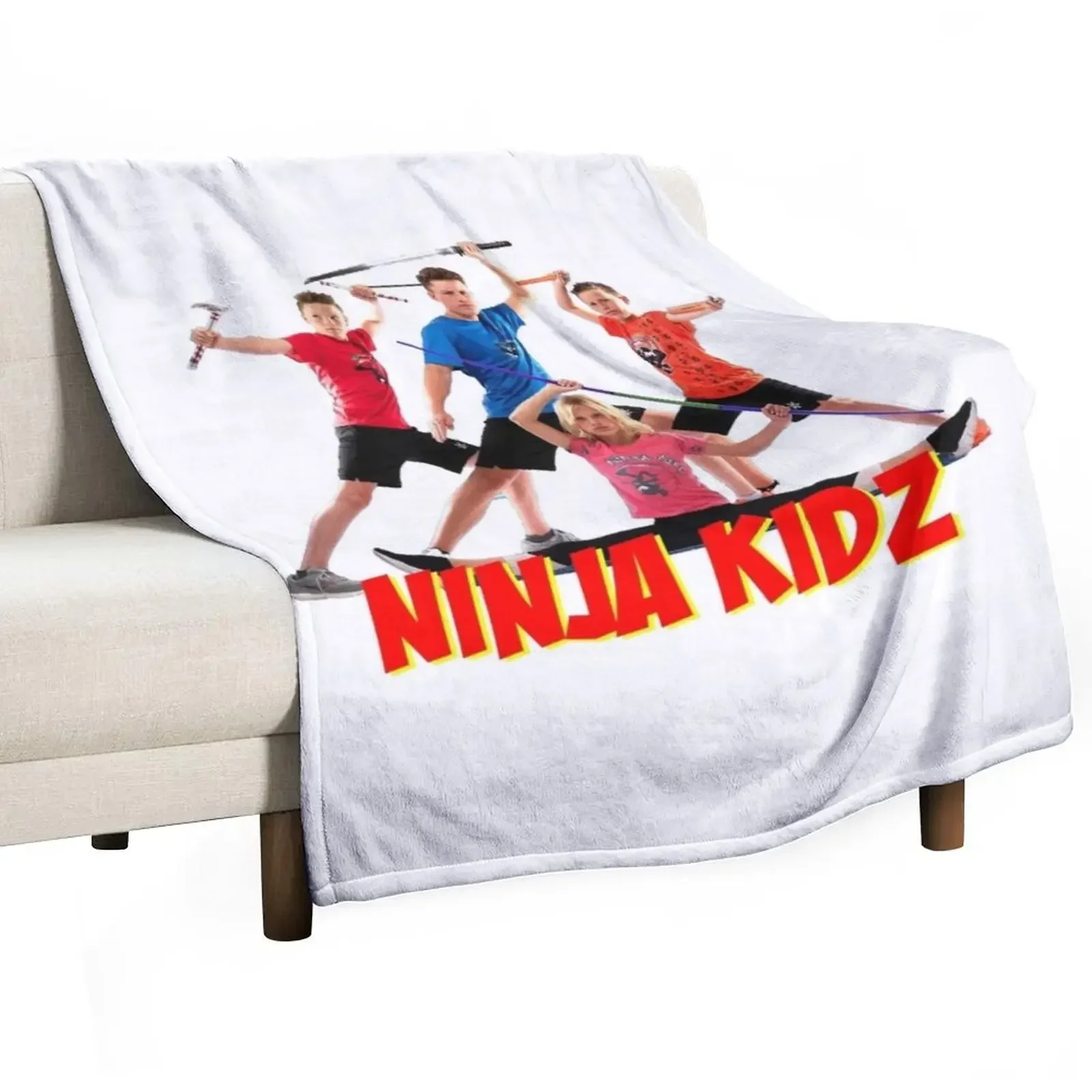 Ninja Kidz Merch para niños, manta de tiro de fiesta, mantas cálidas de invierno para bebé