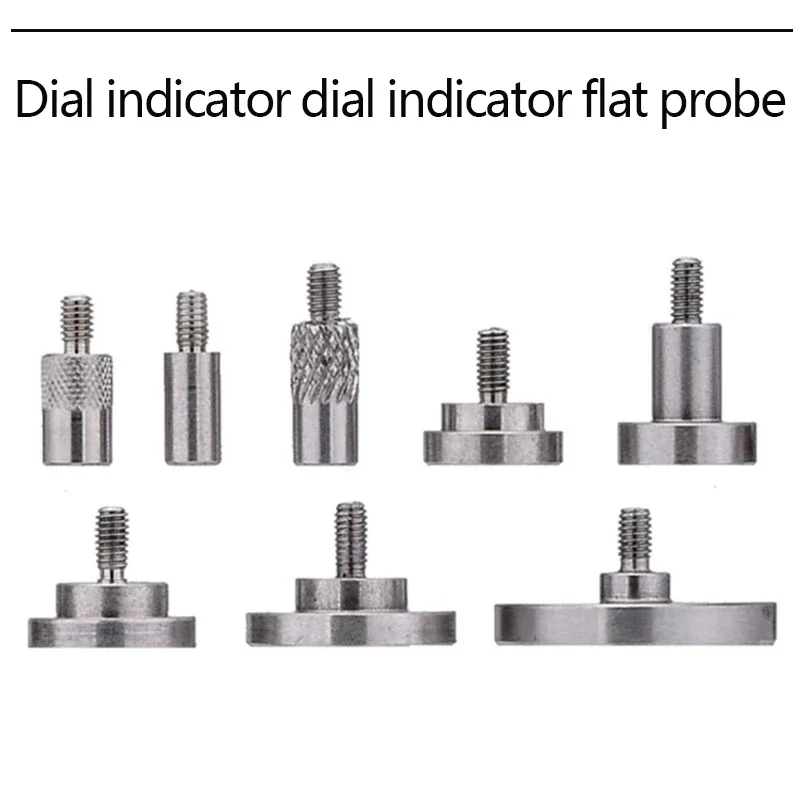 Dial Indicator Accessories Dial Indicator With Flat Probe Finely Ground Base Large Flat Probe Disc Type Probe Flat Head M2.5