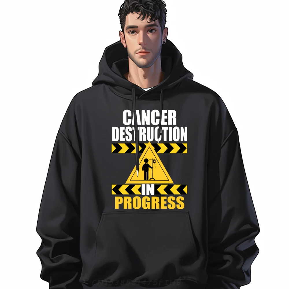 

Chemo Day Cancer Destruction In Funny Mens Hoodies Crew Neck Long Sleeve Sweatshirt Slogan Hoodies