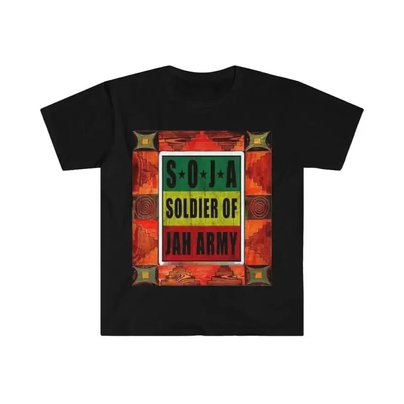 Camiseta de algodón suave Soja, música de la banda de reggae