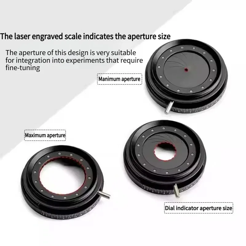 Optical Thread Adjustable Iris Diaphragm SM1 SM1.5 SM2 SM3 SM4 Internal Externa…
