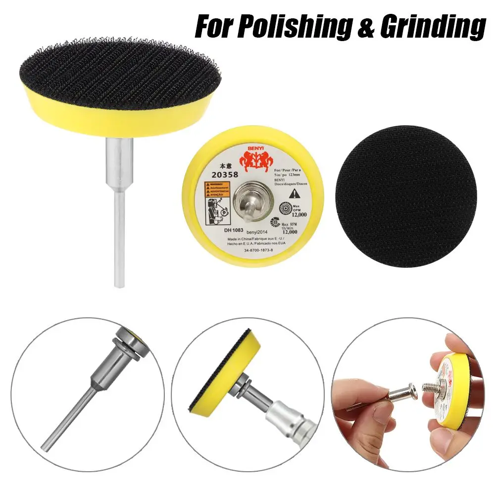 High Speed Grind Power Tool with 3mm Shank Sanding Pad for Polishing & Grinding Sander Disc Polish Backer Plate