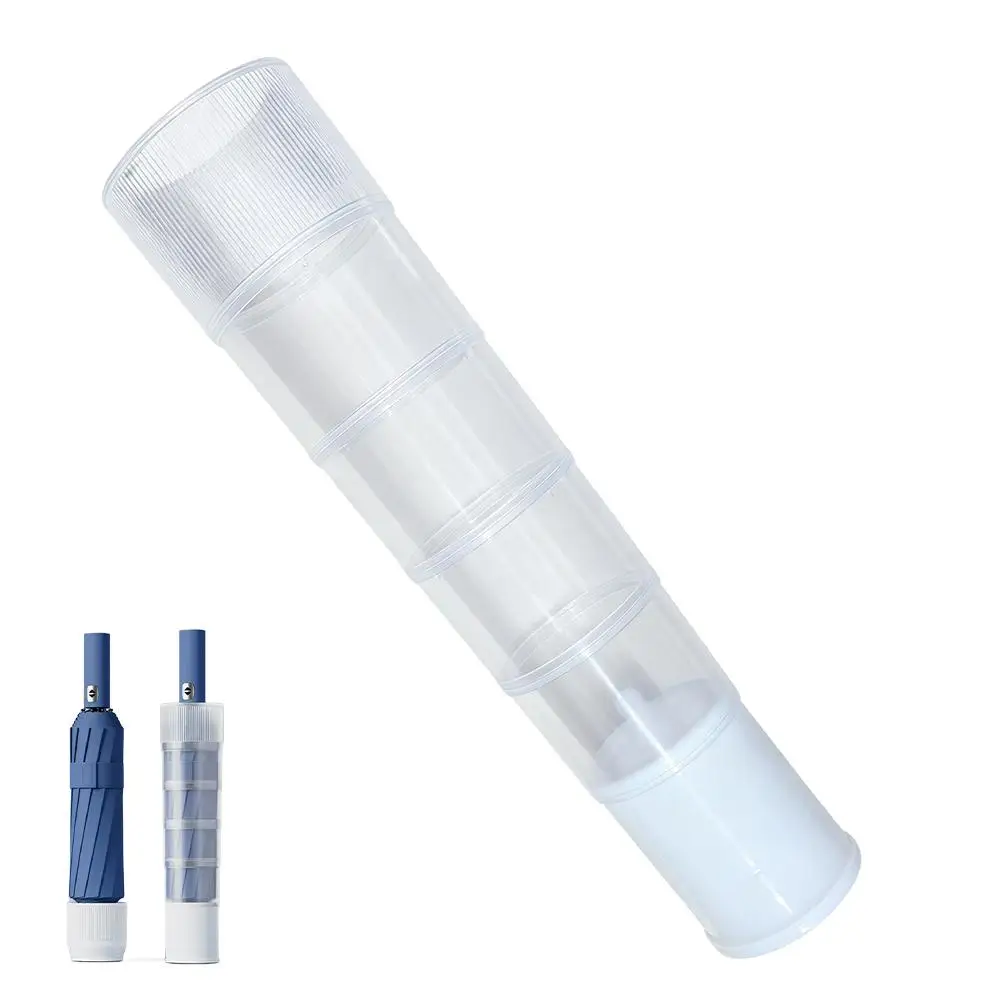 30cm Telescopic Umbrella Cover Waterproof Plastic Storage Holder Clear Leakproof Case For Folding Umbrella Travel Accessories