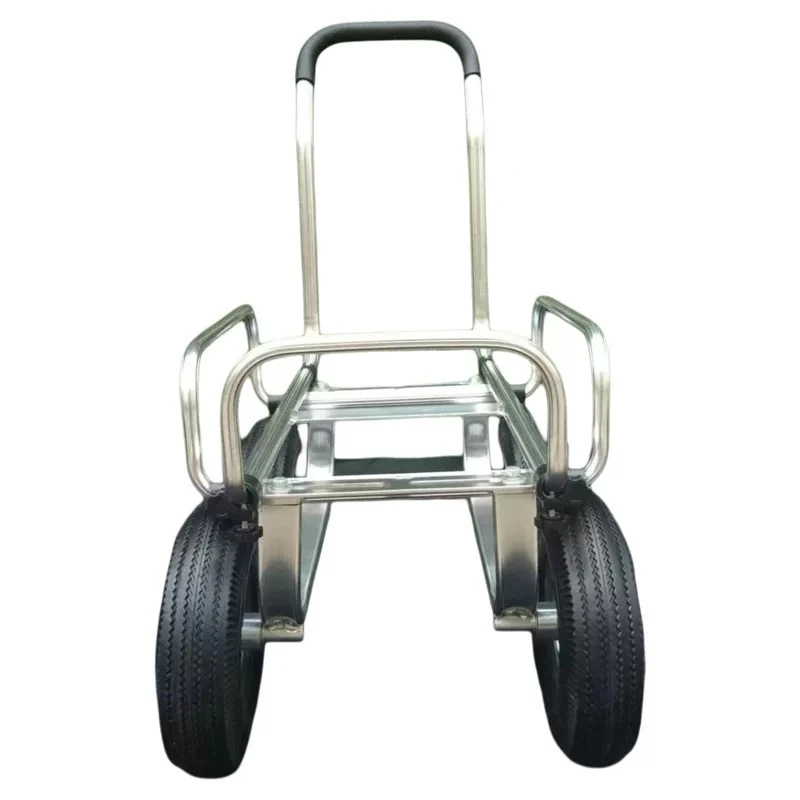 Aluminum four-wheeled multi-function cart Silent flat-panel hand-pushed tool cart Household truck Aluminum light wheeled cart