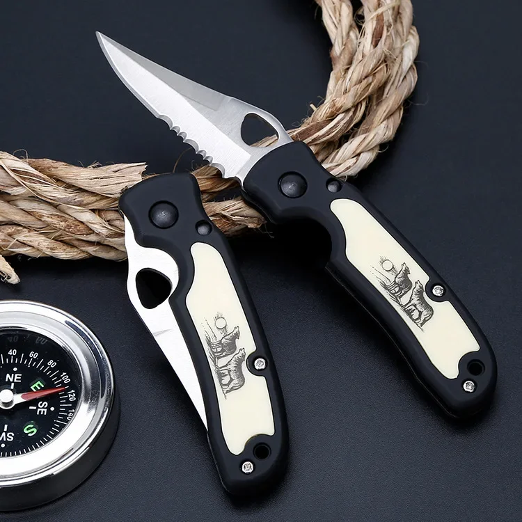 Outdoors Camping Mini Folding Knife for Men Multitool Self Defense  Military Tactical Pocket Knives for Fishing and Hunting