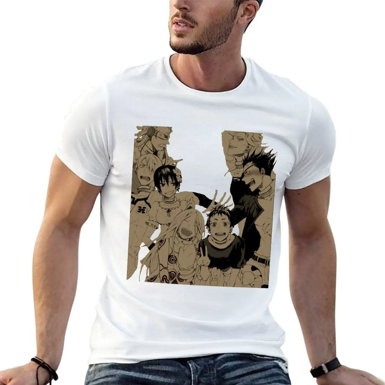 Camiseta de algodón para hombre, Camisa de algodón DeadMan, camisetas para hombre, camiseta gráfica 100%, camiseta del país de las maravillas