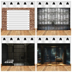 Prison Photography Background Crime Police Mugshot Cell Theme Decoration Murder Mystery Trash Birthday Party Backdrop Photo Prop