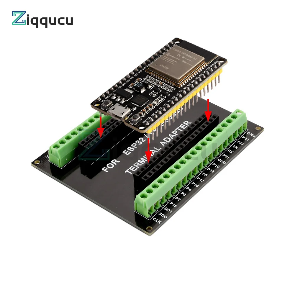 ESP32 Breakout Board GPIO 1 into 2 for ESP-32S 38PIN Terminal Screw Board Compatible with ESP32 Development Board