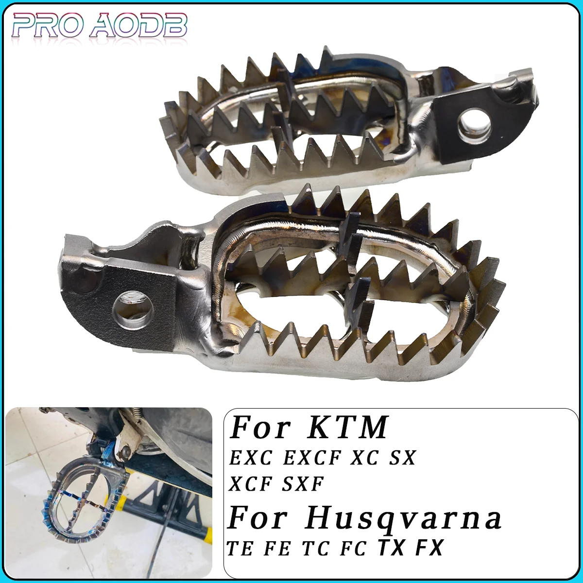 Мотоциклетные подножки из титанового сплава TC4, подножки для ног для KTM EXC EXCF XC XCF SX SXF 125 250 300 350 450 500 2017-2023