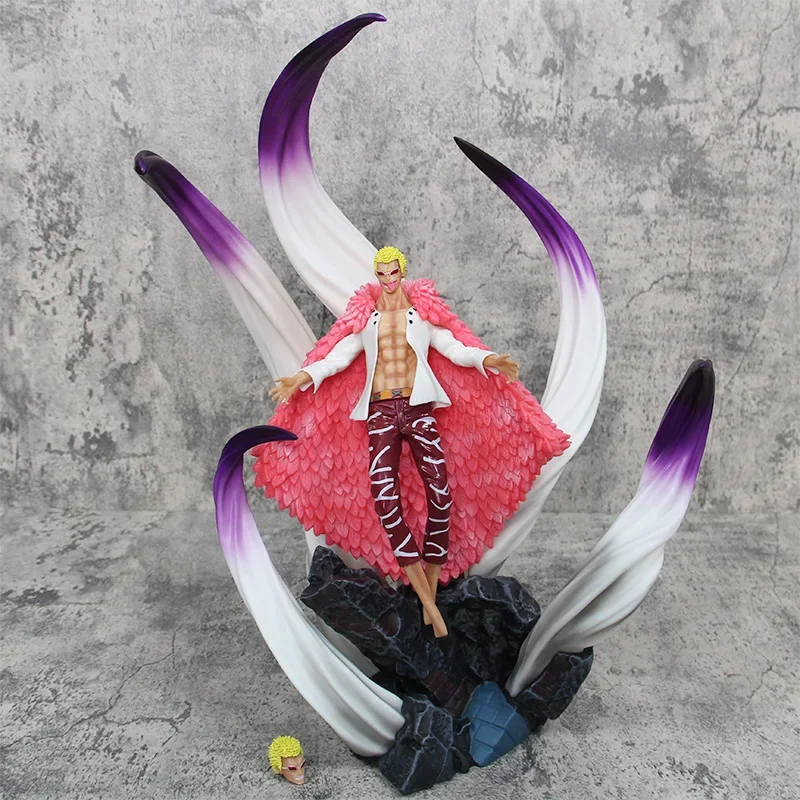 ONE PIECE Anime Figure Oka Shichibukai Donquixote Doflamingo Oversized Statue Peripherals Action Figure Birthday Gift Toys Kids