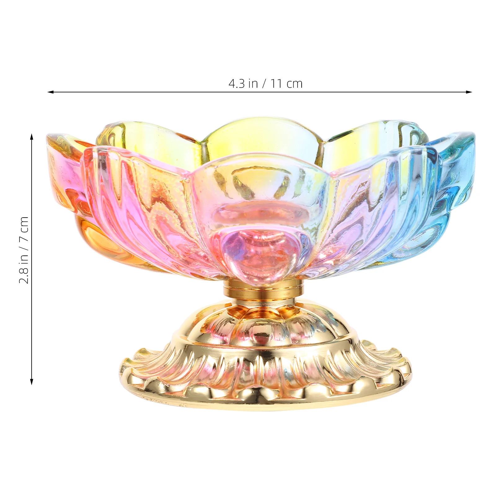 

Dining Room Table Decor Clear Serving Bowls Flower Bohemia Candy Decorative for Office Buddha Offering Tray Centerpiece Fruit