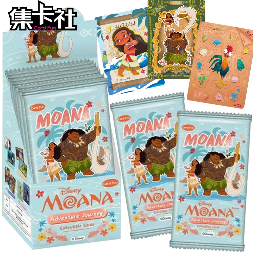 

Cardfun Original Disney Moana Adventure Journey Collection Cards Movie Characters Vitality Transparent Cards Gifts Loved By Fans