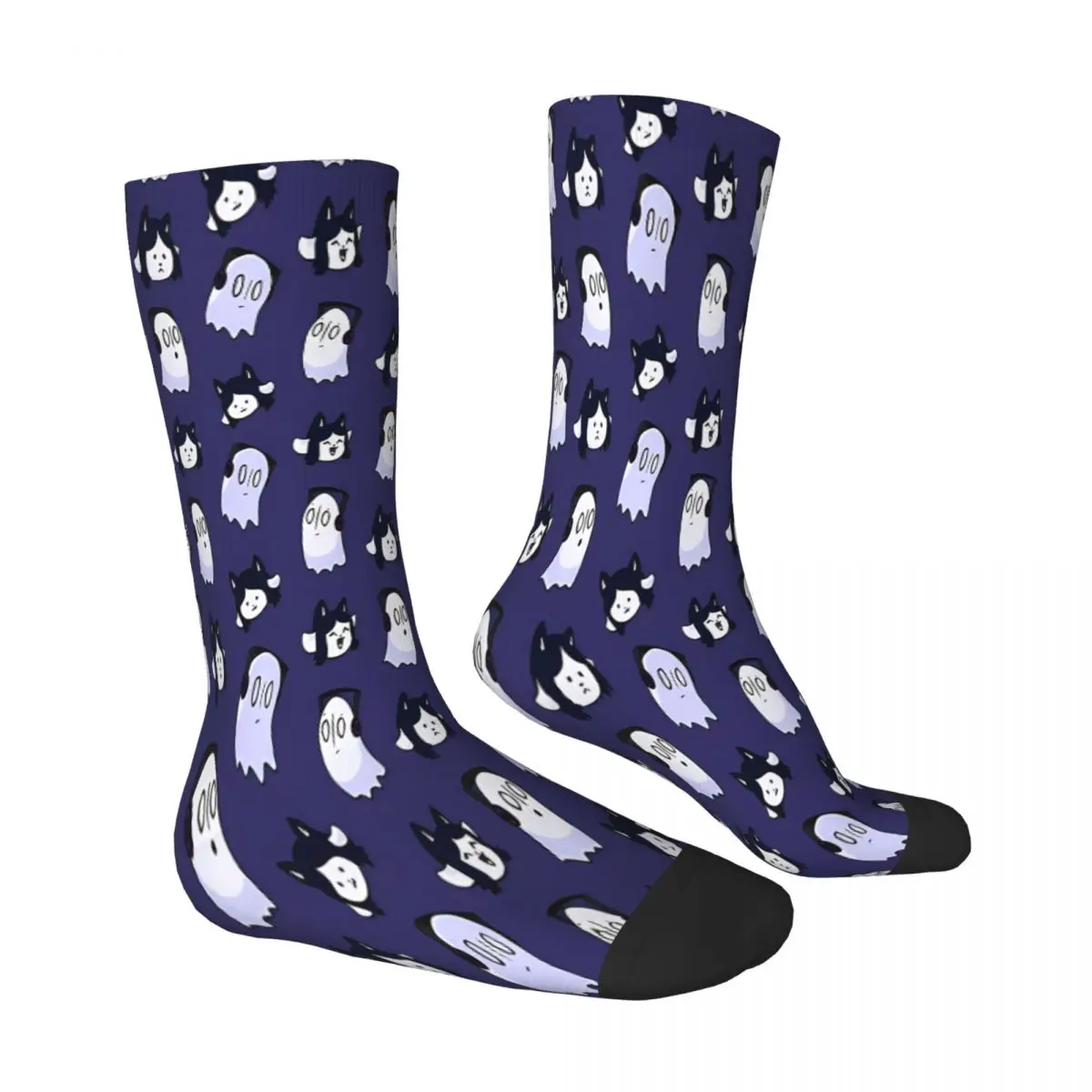 Blookies Temmies Pattern Ghost Socks Male Mens Women Summer Stockings Hip Hop