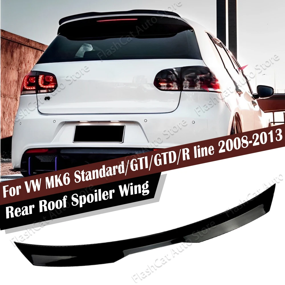 

Rear Trunk Spoiler Wing For Volkswagen Golf 6 MK6 GTI GTD GTE R R20 TSI TDI 2008 2009 2010 2011 2012 2013 Tail Trunk Body Kits