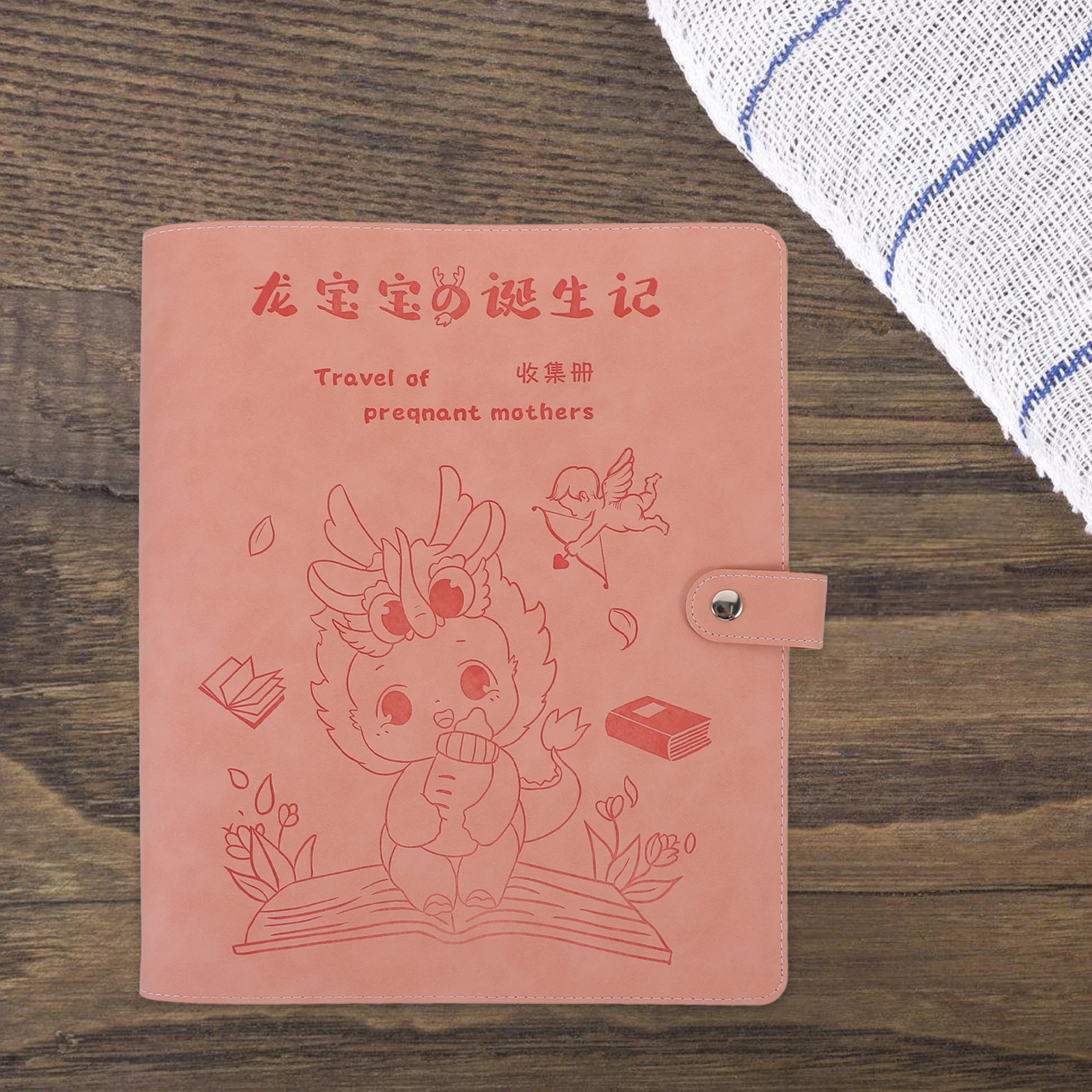 

Cover Folder Cute Cartoon Pattern Wear-Resistant Sleeve Portable Baby Certificate Holder Decorative