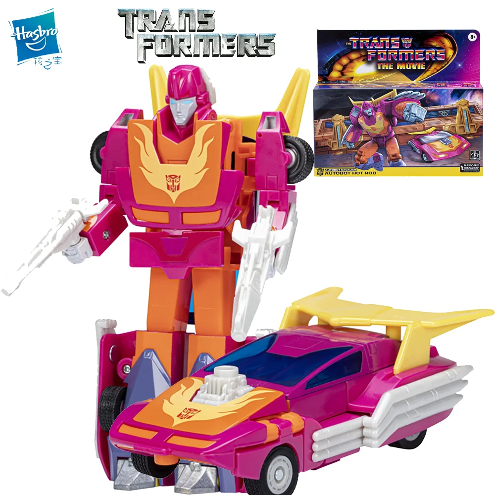 Hasbro Transformers The Movie G1 Autobot Hot Rod Voyager Class Retro Original Action  Kid Toy Gift Vintage Collection collecting