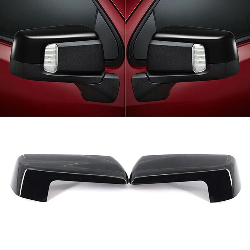 Pair Car Side Rear Mirror Cover Caps 84469252 for Chevy Silverado 1500 GMC Sierra 1500 2019 2020 2021 2022 2023 Standard Mirror