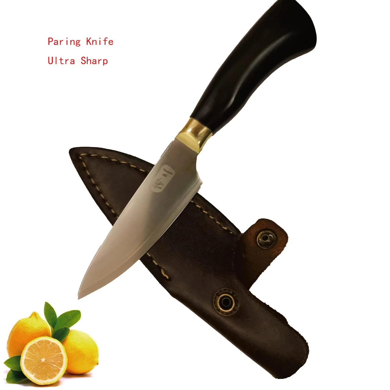 3.8 Inch Paring Knife 3-Layer BG42 Aviation Special Steel Blade Utility Cleaver Peeling Barbecue Handmade Forged Kitchen Knives