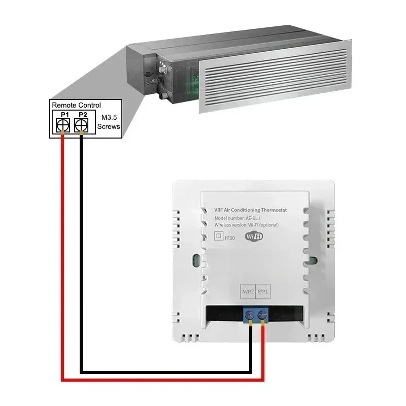 ​​WiFi/Zigbee Smart VRV Thermostat, Compatible Voice Control AC Controller for Smart Life App