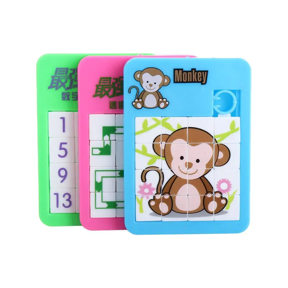 

Animal Cartoon Developing Toy Children Boy Gift Puzzle Game Jigsaw Puzzle Number Puzzle Toy Early Education Moving Sliding Toy