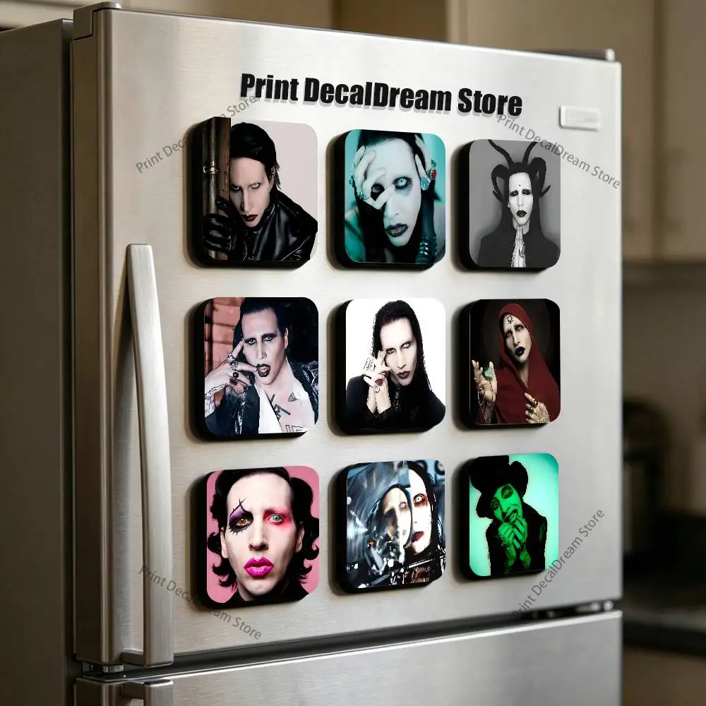 Singer Marilyn MansonS Magnetic Refrigerator Magnets Cute and Creative Refrigerator Magnets Souvenirs and Gifts