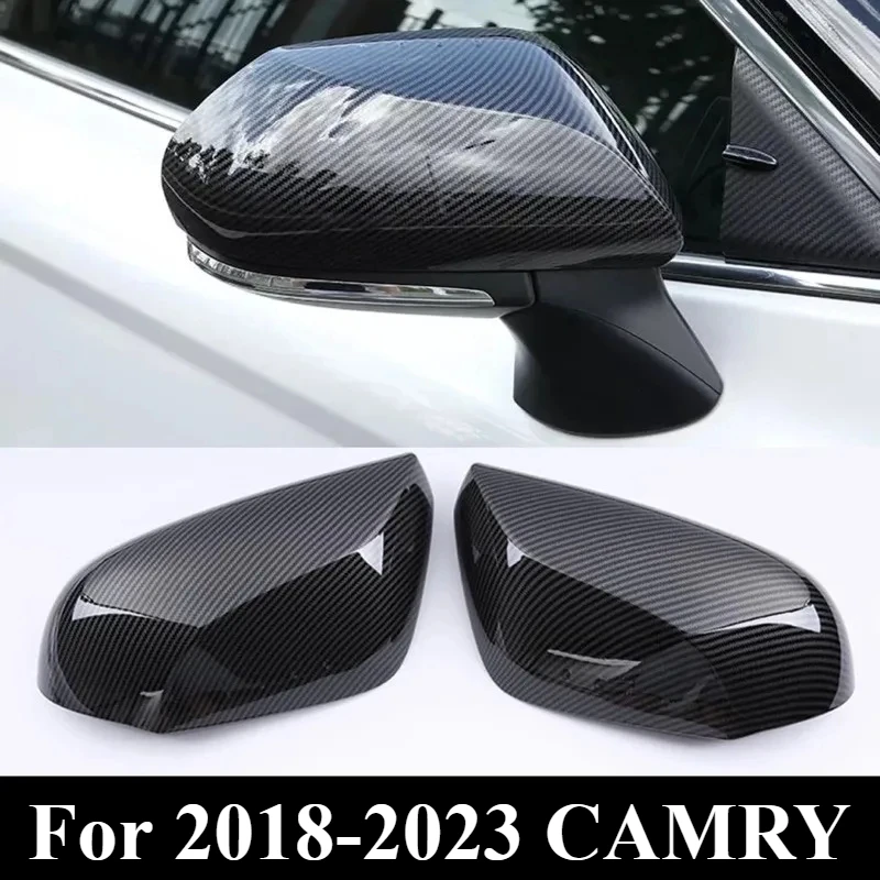 

For 2018-2023 CAMRY Side Mirror Cover Carbon Fiber Exterior Modification 2PCS