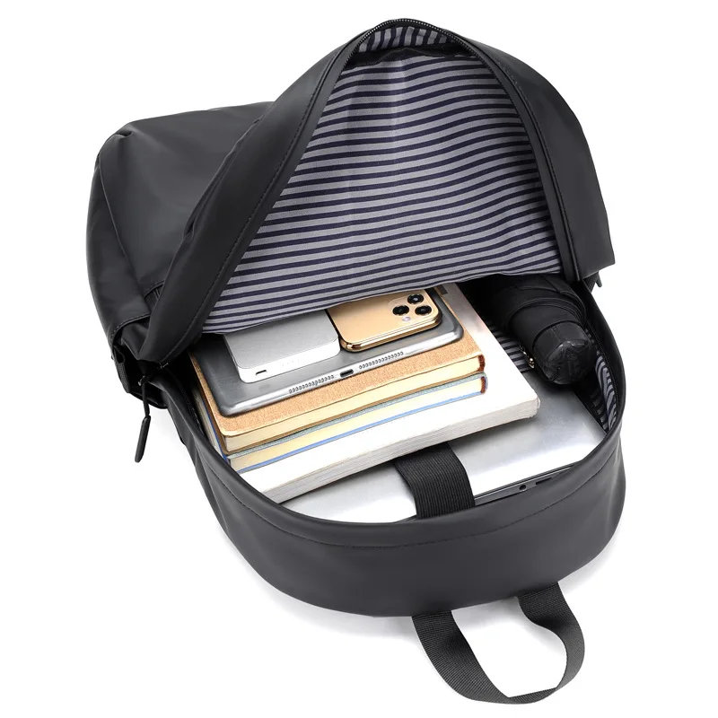 Men's Large Capacity Fashion Backpack Waterproof Wear-Resistant Multi-Layer Partition Travel Business Laptop Bag Lightweight