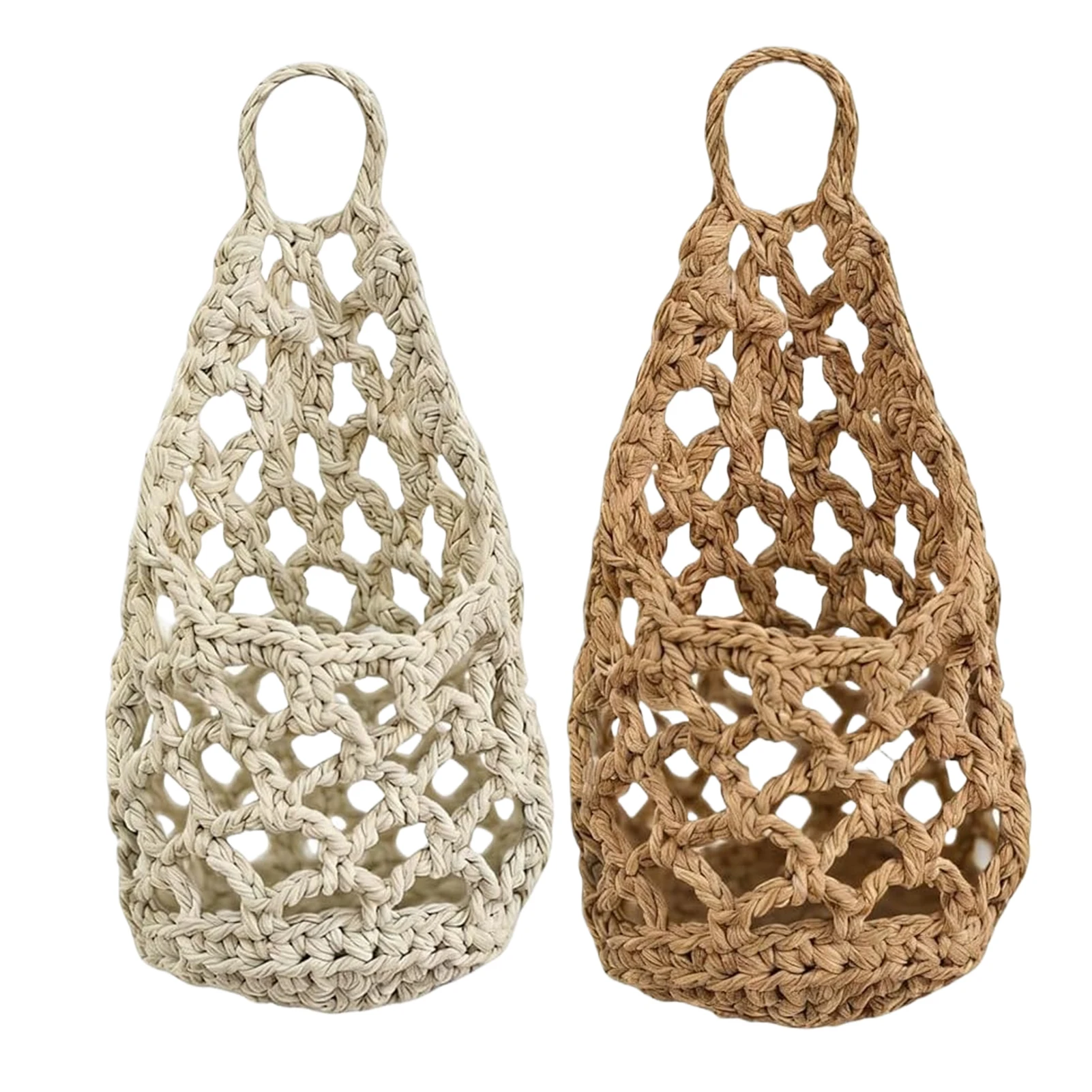 

Подвесное кашпо ручной работы с крючками, макраме, для растений, хлопковое, для ландшафтного дизайна, настенный декор, подарок для любителей домашнего декора