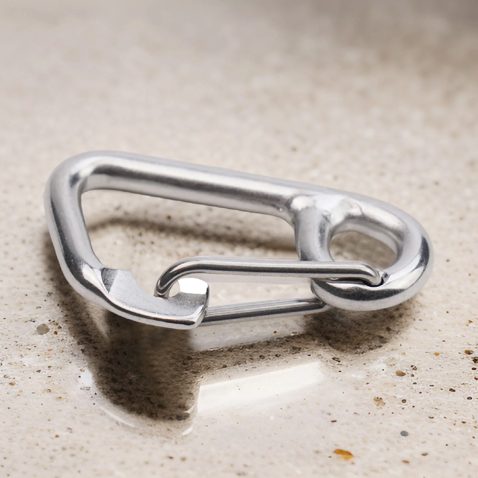 Carabiner Dving Hook Diving Buckle Safety Scuba Diving Silver Simple Hook Buckle Kayak Boat 316 Stainless Steel