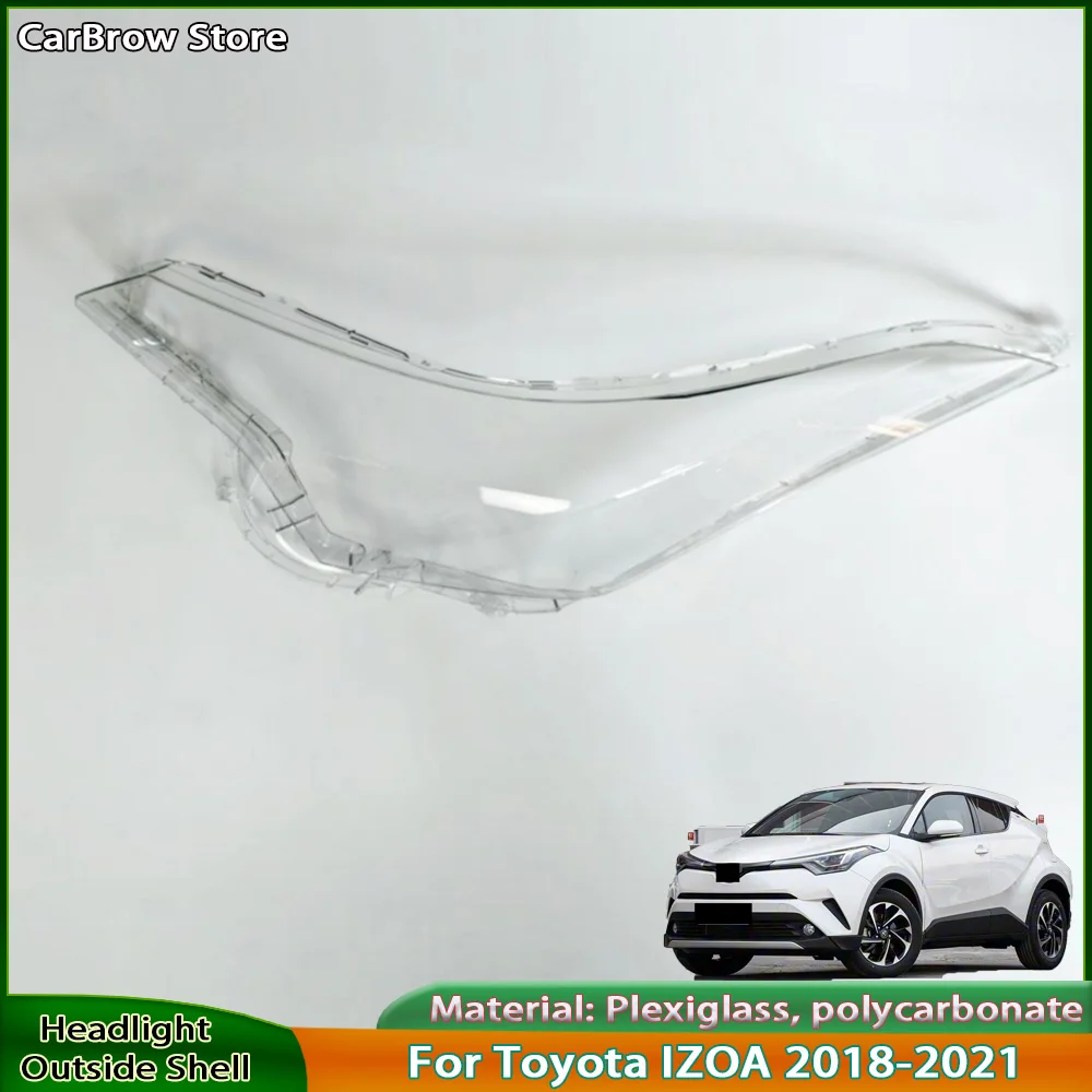 

Headlight Shade Lens Plexiglass For Toyota Izoa 2018 2019 2020 2021 Front Headlamp Cover Transparent Lampshades Lamp Shell Masks