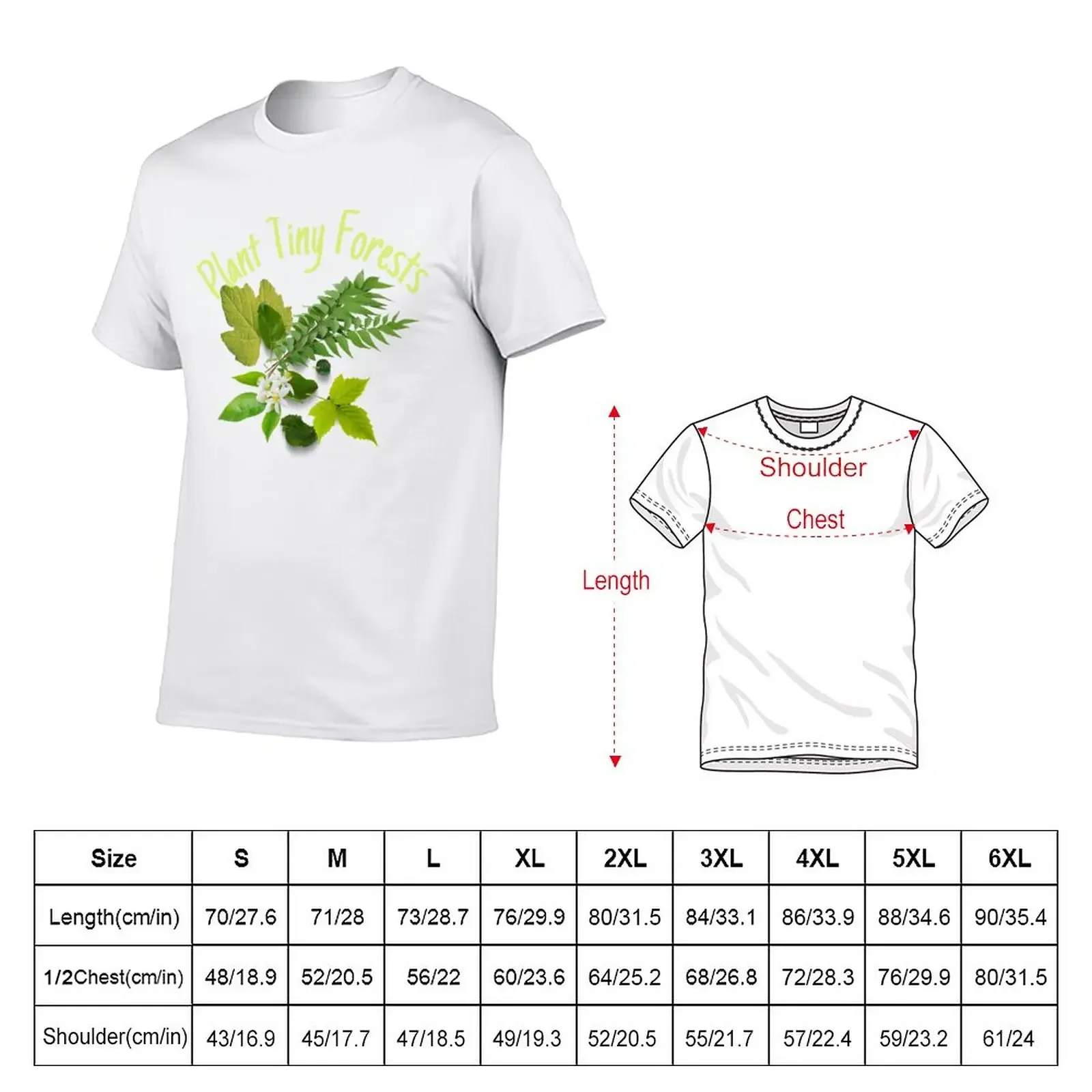 Plant Tiny Forests A Wonderful Ecological Statement Design T-Shirt anime quick drying customs design your own Men's t-shirts