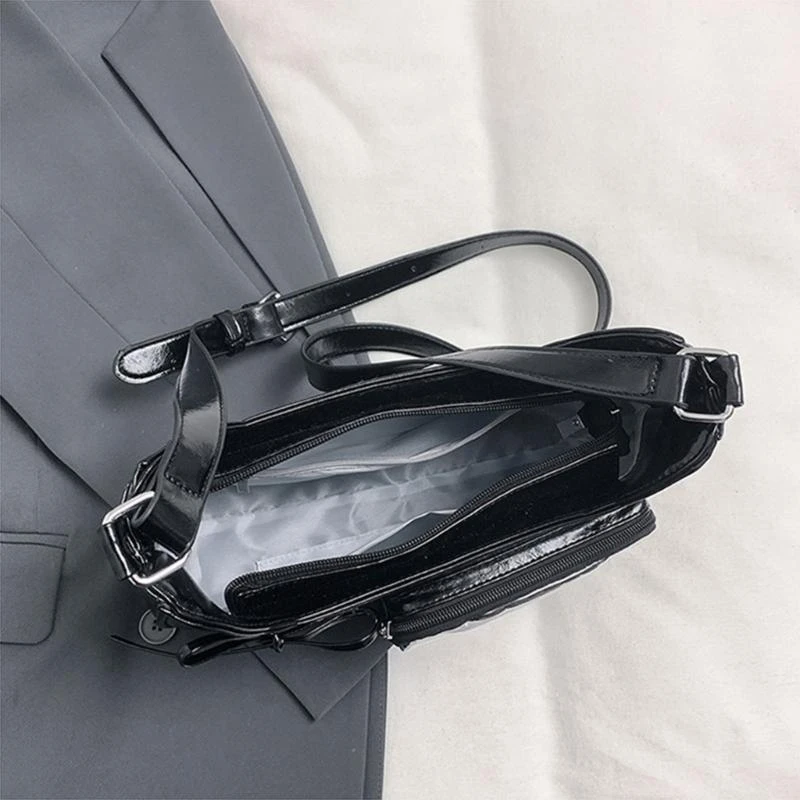 

G5AE Stylish Shoulder Bag Japanese Styles Crossbody Bag Lovely Ita Bag School Bag PU Leather Bag for Pin Display
