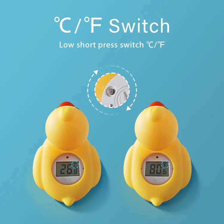 1PC Digital Baby Bath Thermometer Duck Rabbit Panda Swim Pool Float IP67 Waterproof Safe Temperature Toy Gift Infant Kid Child view 6