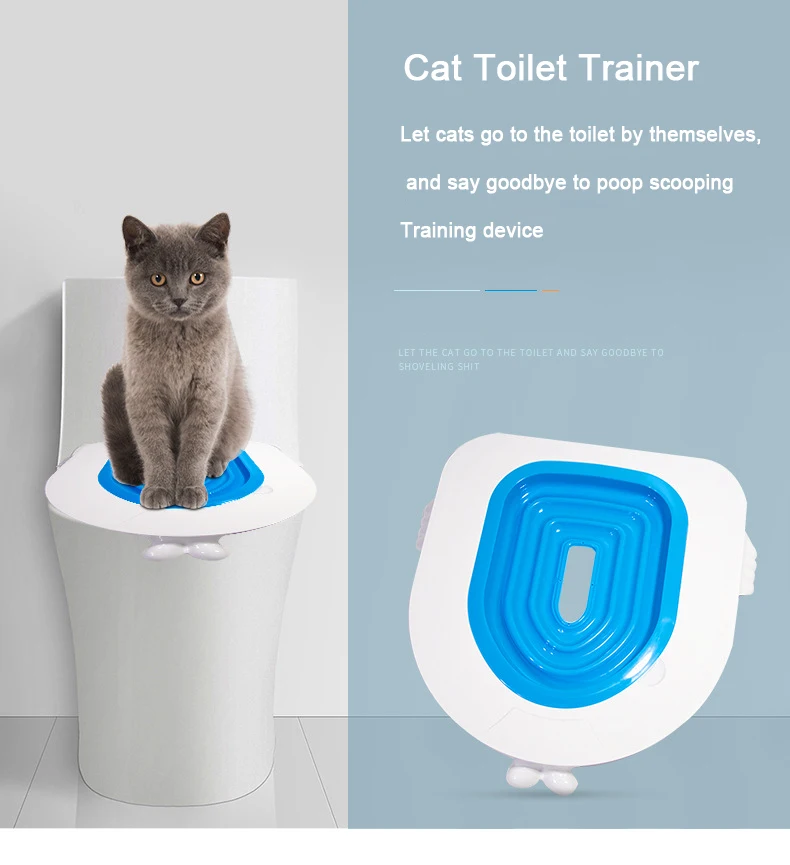 Cat Toilet Trainer Kitten Big Cat Toilet Training Tools 4 Rings Steps Trainer Instead of Cat Litter Basin