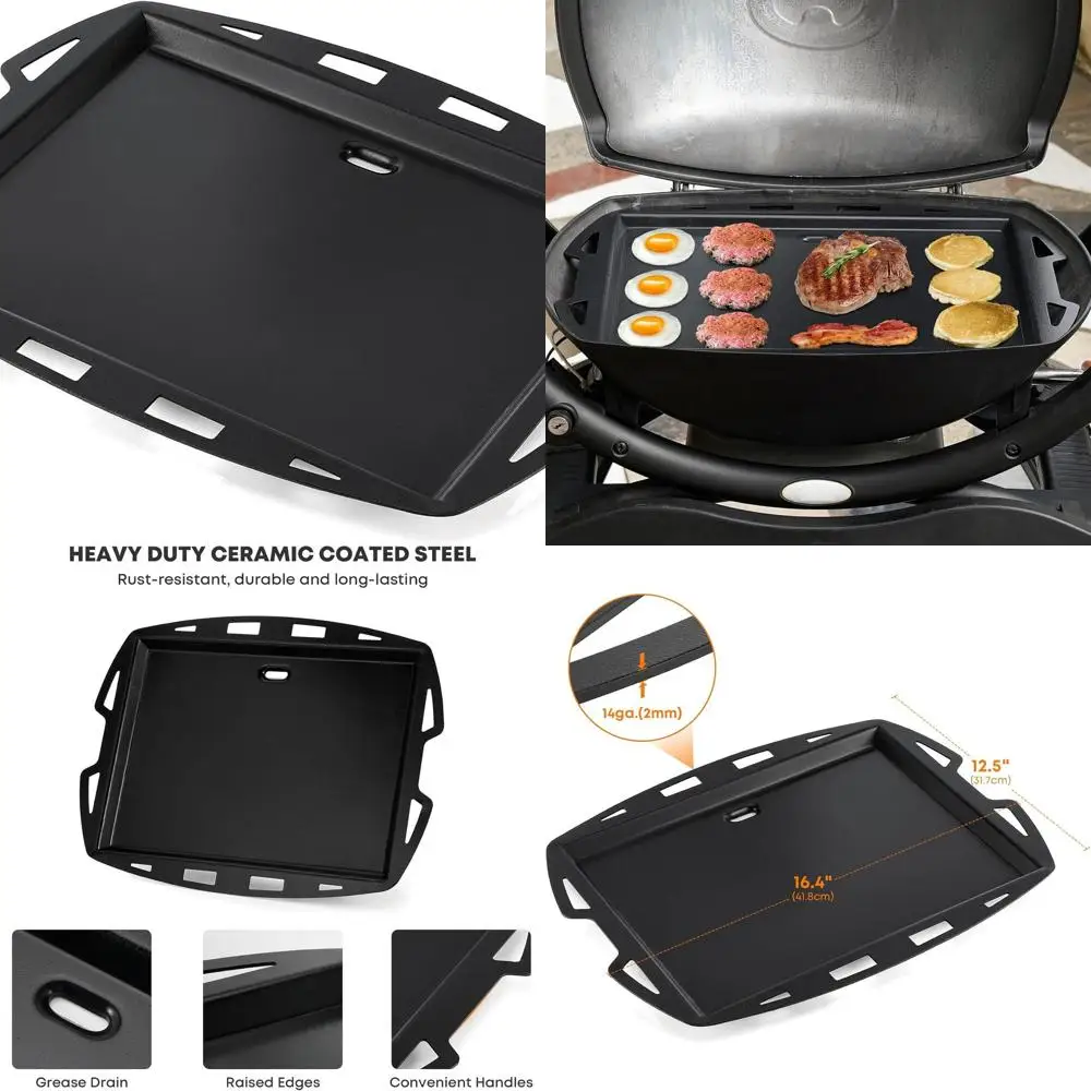 

Full-Size Nonstick Griddle for Weber Q100/Q1000 Series Grills