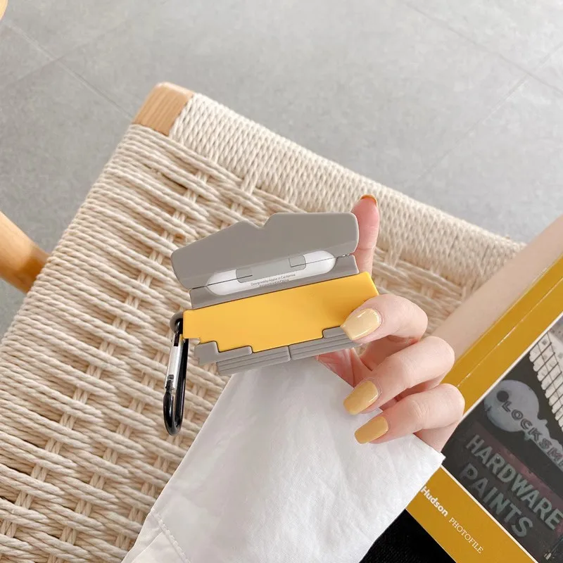 لطيف WALL.E روبوت حقيبة سماعة الاذن ل Airpods Pro 1 2 3 4 الكرتون سيليكون سماعة لاسلكية تعمل بالبلوتوث سماعات الأذن الغطاء الواقي الملحقات