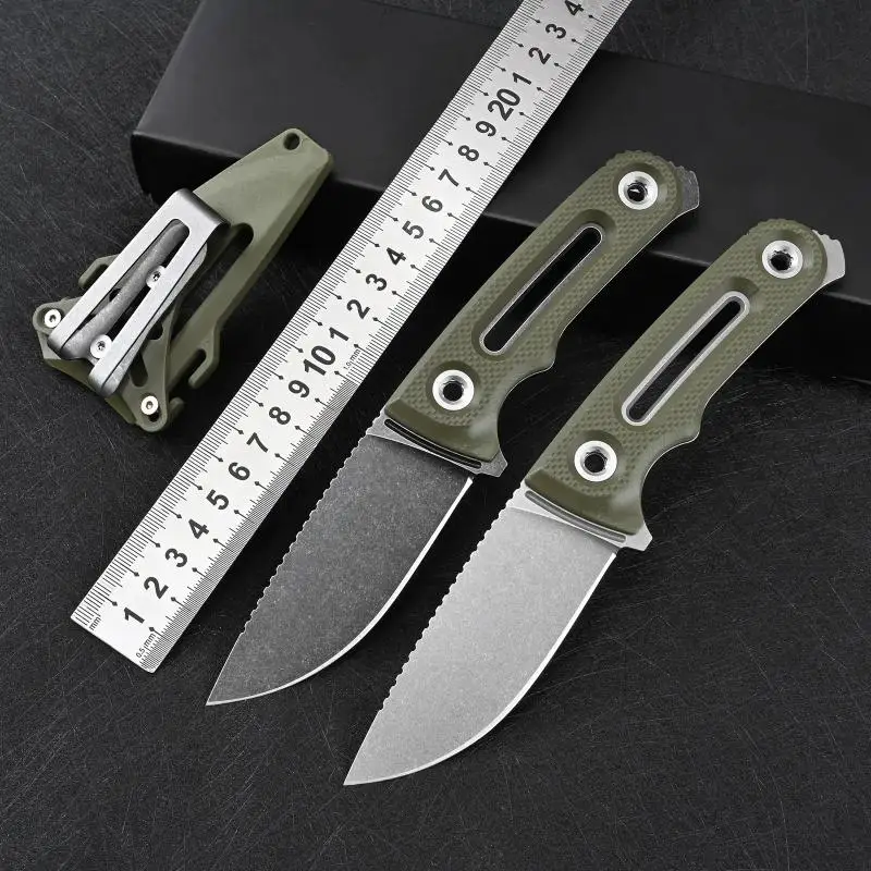 2024 Fixed Blade Knife 154CM blade Nylon Handle Portable Hand Tools Outdoor Tactical Straight Fishing Hunt Utility Camping knife