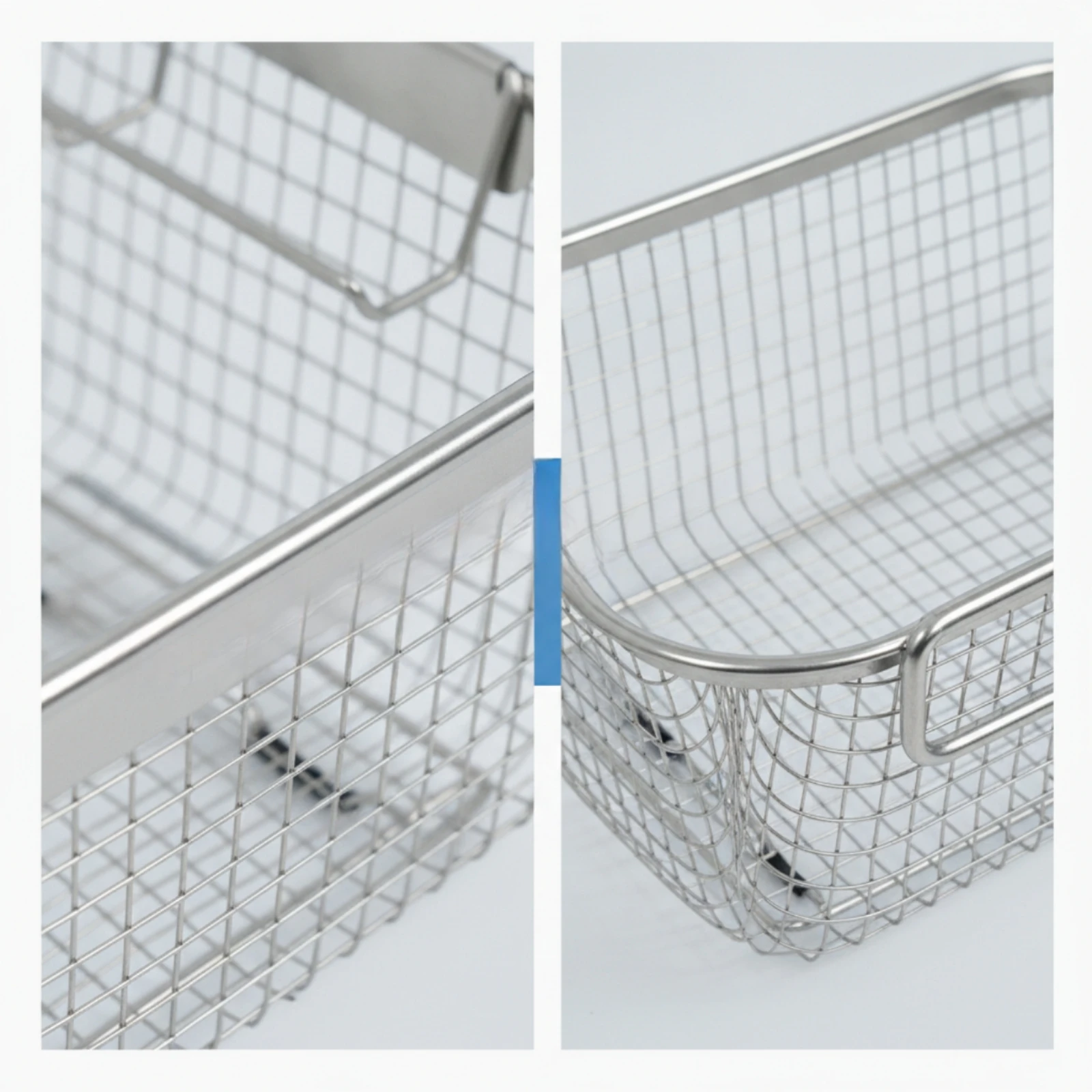 Sonic Cleaner Basket Stainless Steel Sonic Cleaning Basket Open-Top Safe for Professionals