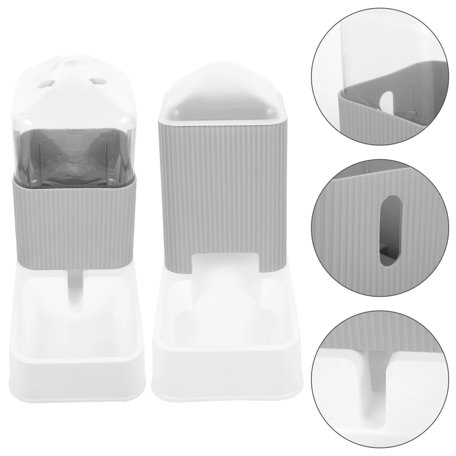 

1Set Automatic Pet Feeder Dispenser Premium Material Safe Use Cat Dog Large Capacity Unique Design Practical Gift