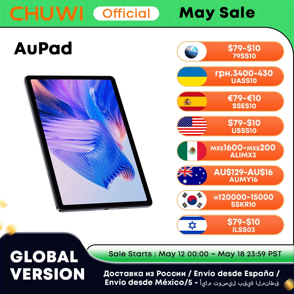 CHUWI AuPad Планшет Snapdragon 685 Восьмиядерный 10