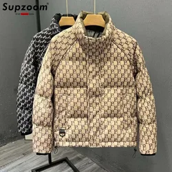 Supzoom 2024 New Arrival Top Fashion Appliques Autumn And Winter Large Embroidery Letters Warm Coat Casual Down Jacket Men