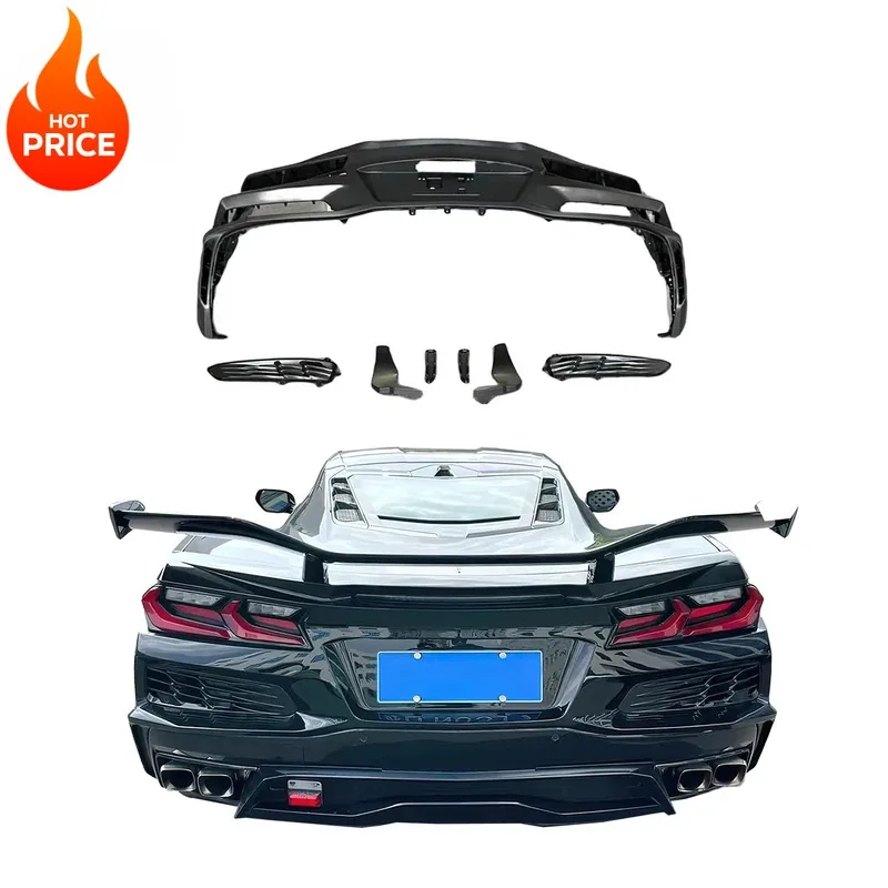 

New Style C8 Z06 Style Bumper C8 Auto Body Kit Rear Bumper for Corvette BodyKit